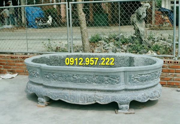 Chậu đá tự nhiên chất lượng cao Địa chỉ bán chậu cảnh bằng đá Ninh Bình giá rẻ uy tín