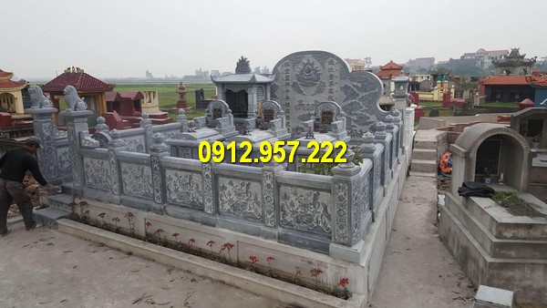 Khu lăng mộ gia đình, dòng họ với nhiều kiến trúc khác nhau Lăng mộ đá mỹ nghệ Ninh Vân đẹp - Giá lăng mộ đá mỹ nghệ Ninh Vân