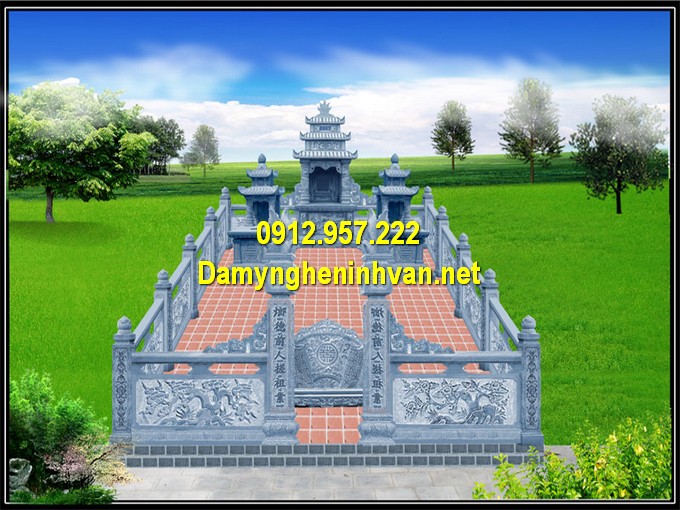 Khu mộ đá gia đình đẹp