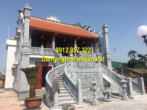 Cột đồng trụ trước nhà thờ họ Cột đồng trụ nhà từ đường - Mẫu cột đồng trụ từ đường nhà thờ họ đẹp