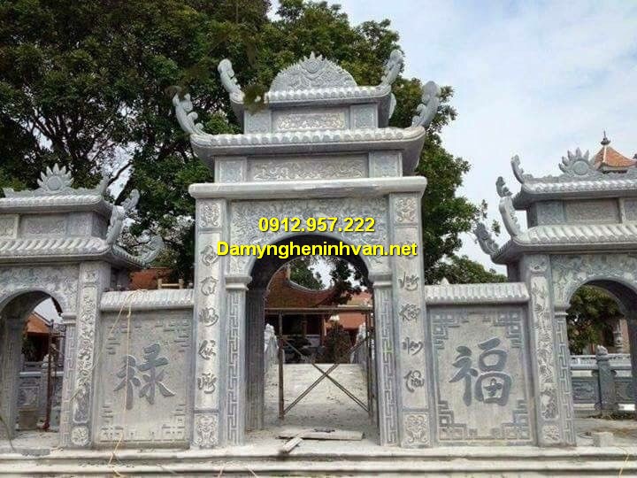 Mẫu cổng đền bằng đá đẹp