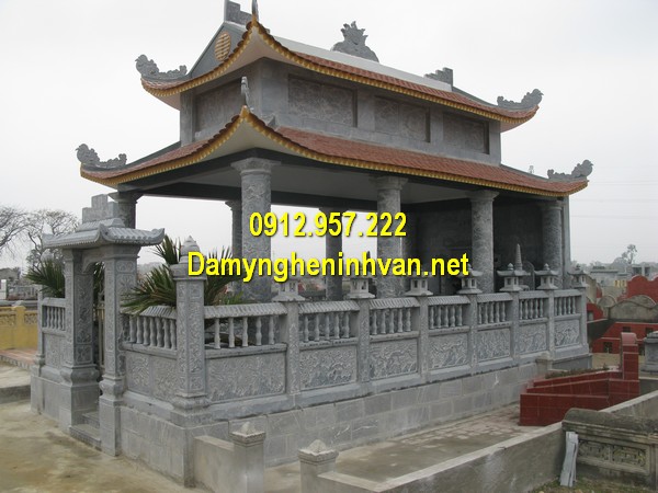 Kiểu nhà mồ phong thủy đẹp Khu nhà mồ bằng đá - Làm khu nhà mồ phong thủy đẹp trên toàn quốc