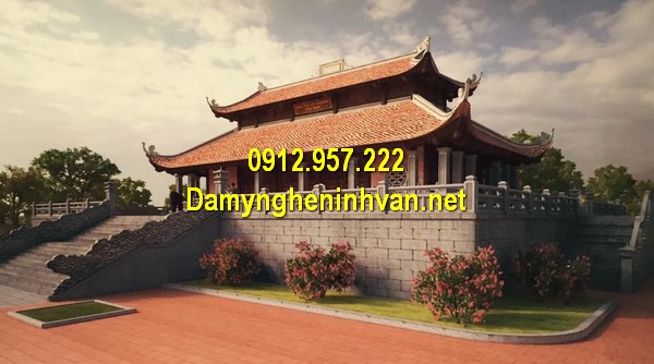 Kiến trúc nhà thờ họ 2 tầng Nhà thờ họ đẹp - Các kiểu nhà thờ họ từ đường đẹp tại Việt Nam