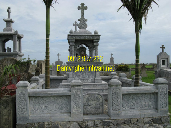 Mẫu mộ đá công giáo – Các kiểu mộ công giáo, lăng mộ đá công giáo đẹp