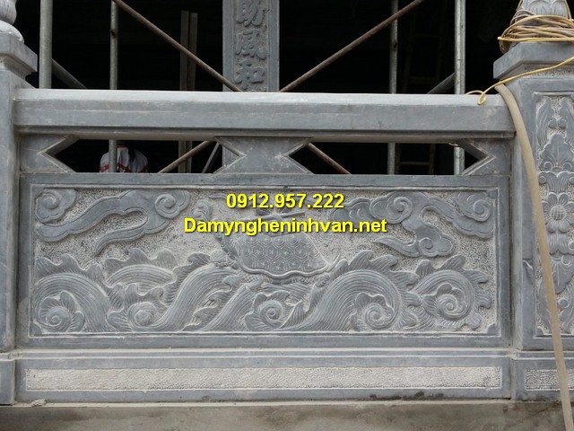Mẫu lan can đá xanh đẹp