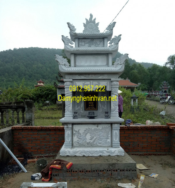 Mẫu lăng mộ đôi đá tự nhiên Lăng mộ đá đôi - Các mẫu lăng mộ đôi đá đẹp nhất Việt Nam