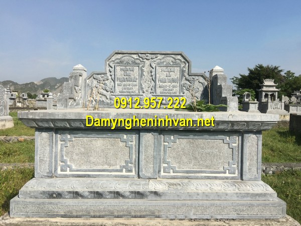 Mẫu lăng mộ đôi Mẫu mộ đá liền kề - Các mẫu mộ đá liền kề đẹp nhất Việt Nam