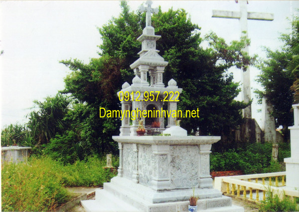 Nghi thức bốc mộ công giáo Mẫu mộ đá công giáo - Các kiểu mộ công giáo, lăng mộ đá công giáo đẹp