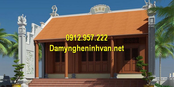 Mẫu nhà thờ họ cấp 4 mái bằng Nhà thờ họ đẹp - Các kiểu nhà thờ họ từ đường đẹp tại Việt Nam