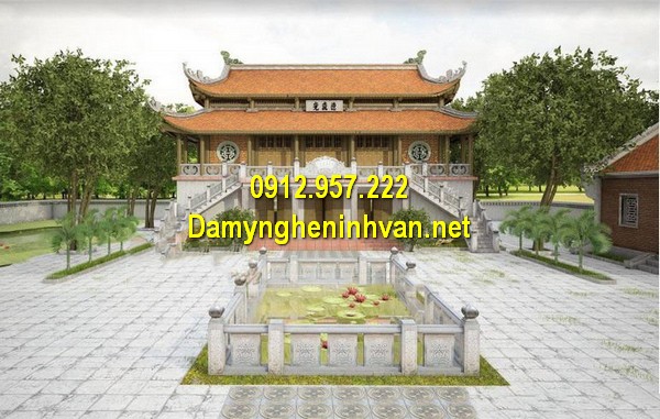 Nhà thờ họ hai tầng Nhà thờ họ đẹp - Các kiểu nhà thờ họ từ đường đẹp tại Việt Nam