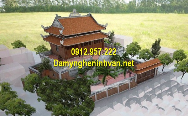 Thiết kế nhà thờ họ 2 tầng Nhà thờ họ đẹp - Các kiểu nhà thờ họ từ đường đẹp tại Việt Nam
