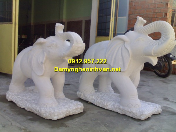 Đặt tượng voi đá ở đâu Voi đá đẹp - Tượng con voi đá phong thủy Ninh Bình đẹp nhất 2019
