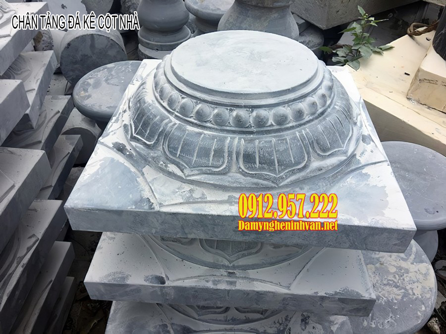 Chân cột đá dẹp Chân tảng đá kê cột nhà đẹp - Giá chân tảng đá kê cột nhà gỗ đẹp