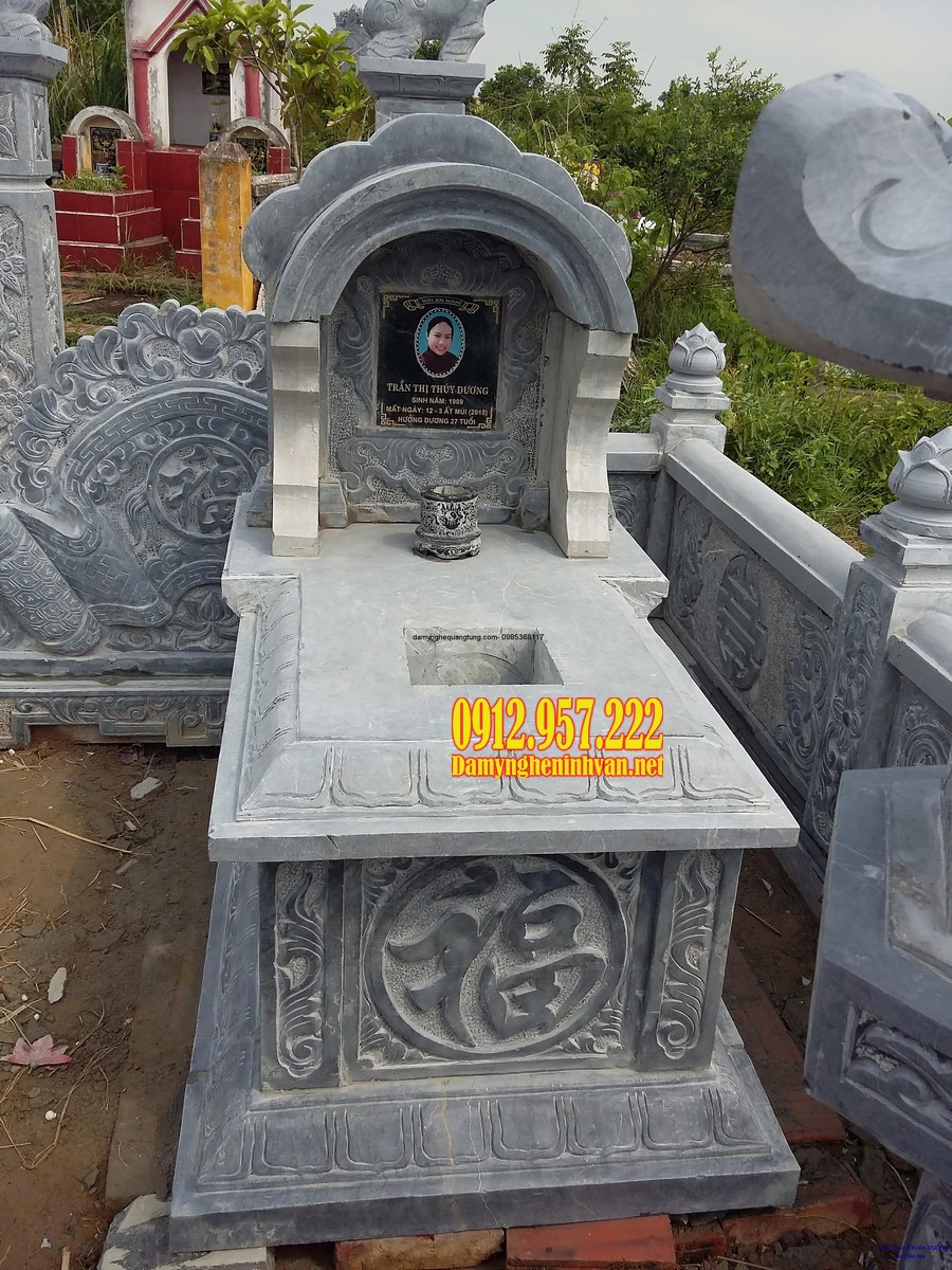 Mẫu mộ một đao đẹp kích thước đa dạng, chuẩn phong thuỷ