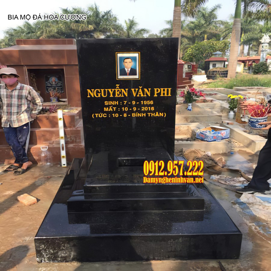 Bia đá hoa cương đẹp Bia mộ đá hoa cương đẹp - Bia mộ đá hoa cương, bia mộ đá granite đẹp