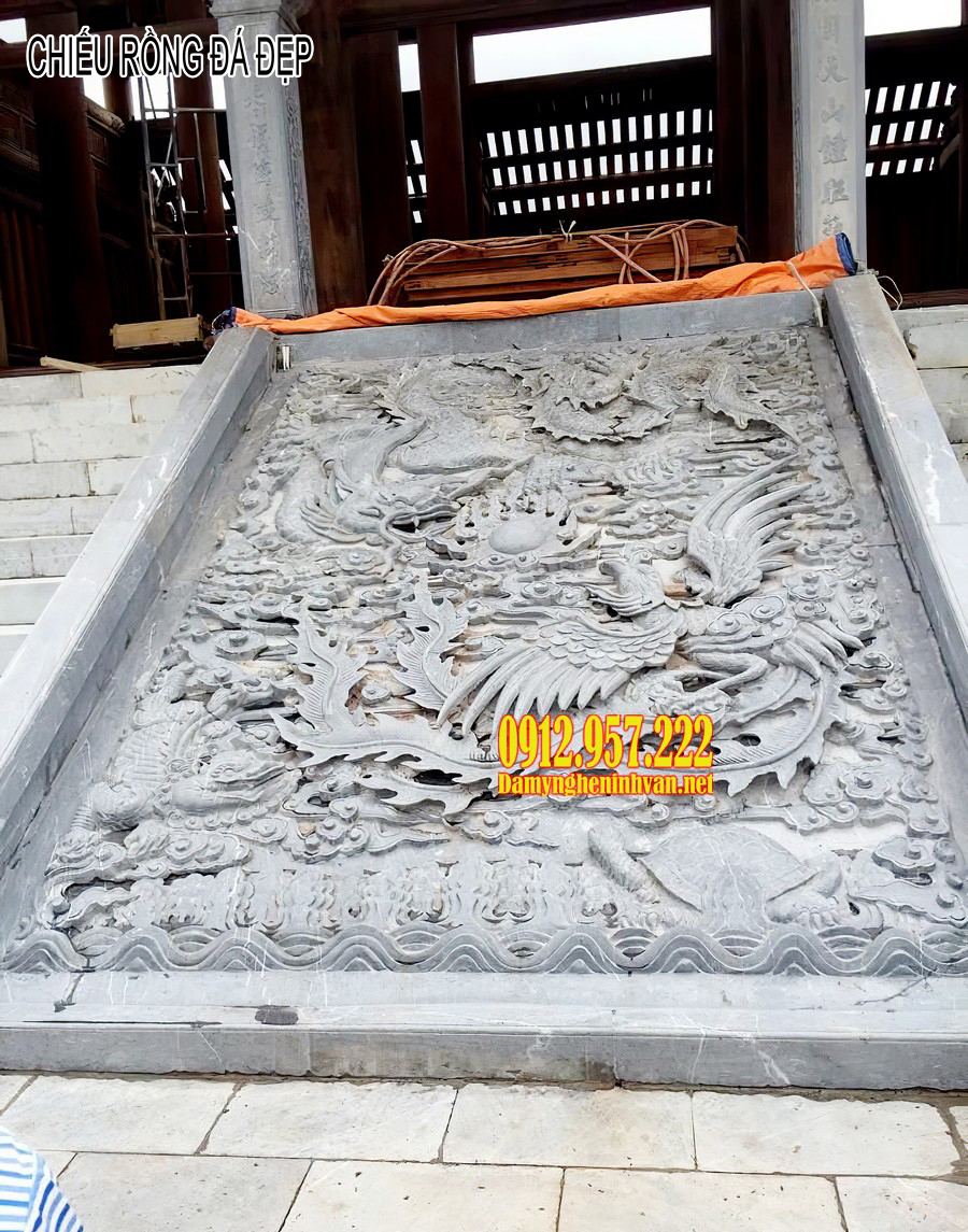 Mẫu chiếu rồng chạm khắc tinh xảo Chiếu rồng đá đẹp - Các mẫu chiếu rồng đá đẹp nhất Việt Nam năm 2020