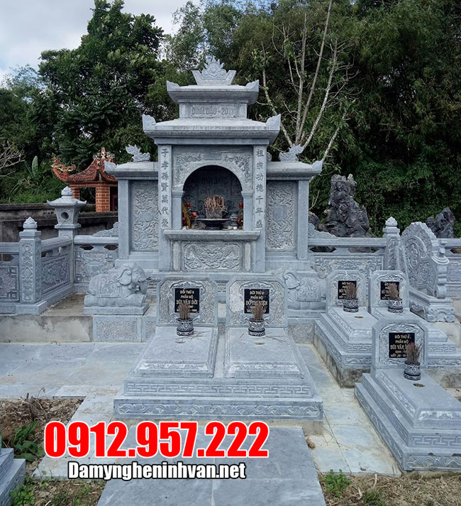 10 Mẫu lăng mộ bằng đá mỹ nghệ Ninh Vân Ninh Bình đẹp nhất