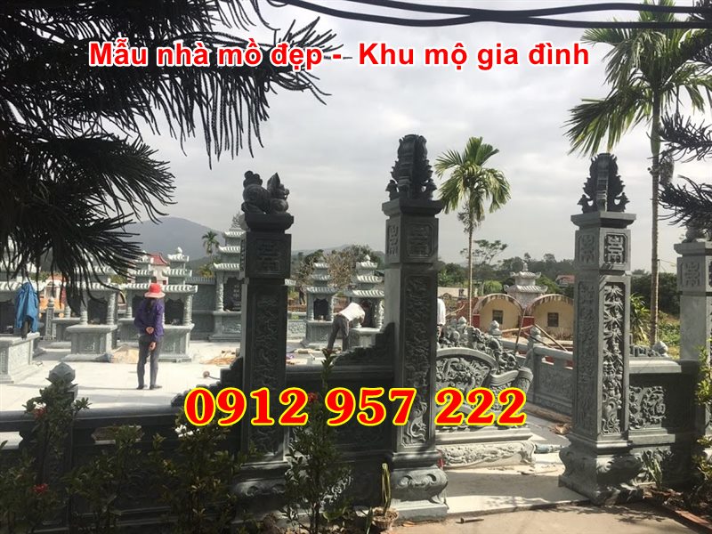 mẫu khu lăng mộ gia đình đẹp hiện đại 10 26 Thiết kế mẫu khu lăng mộ gia đình đẹp hiện đại