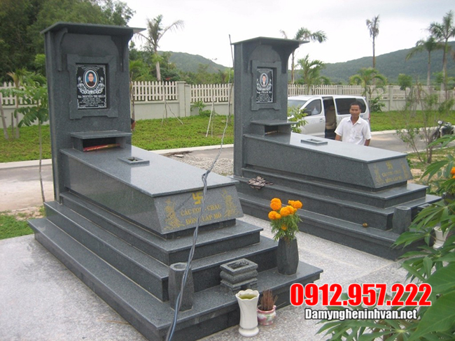 kiểu mộ đá hoa cương Các kiểu mộ đá hoa cương đẹp nhất 2020 của Đá mỹ nghệ Thái Vinh