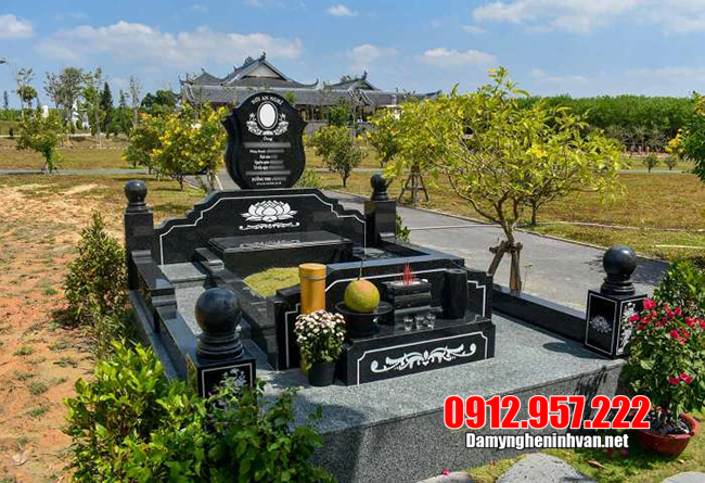 mẫu mộ đá hoa cương đẹp Các kiểu mộ đá hoa cương đẹp nhất 2020 của Đá mỹ nghệ Thái Vinh