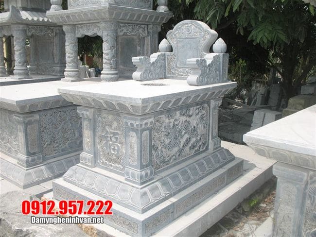 mẫu mộ bành đá xanh Mẫu mộ đá xanh thanh hóa đẹp nhất 2020 - Mẫu mộ đá xanh đẹp