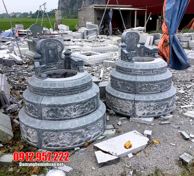 mộ tròn bằng đá xanh thanh hóa Mẫu mộ đá xanh thanh hóa đẹp nhất 2020 - Mẫu mộ đá xanh đẹp