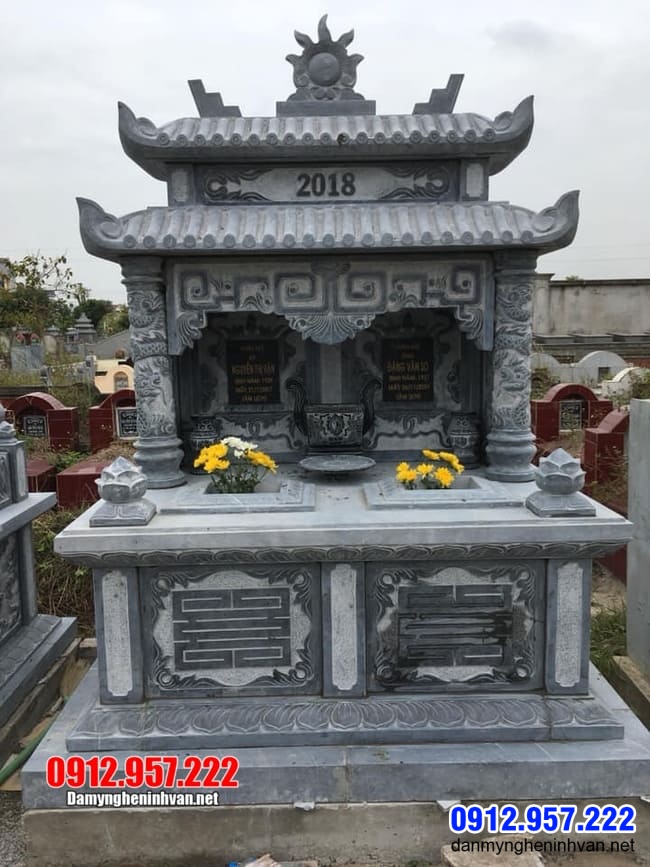 mộ đôi bằng đá tại Hưng Yên đẹp nhất