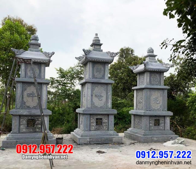 Tháp để tro cốt đẹp tại Cà Mau Các mẫu tháp đá để tro cốt đẹp lắp đặt tại Bạc Liêu - Sóc Trăng - Cà Mau