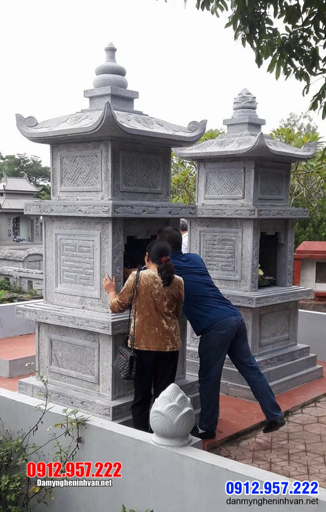 Tháp mộ đá đẹp để tro cốt tại Sóc Trăng Các mẫu tháp đá để tro cốt đẹp lắp đặt tại Bạc Liêu - Sóc Trăng - Cà Mau