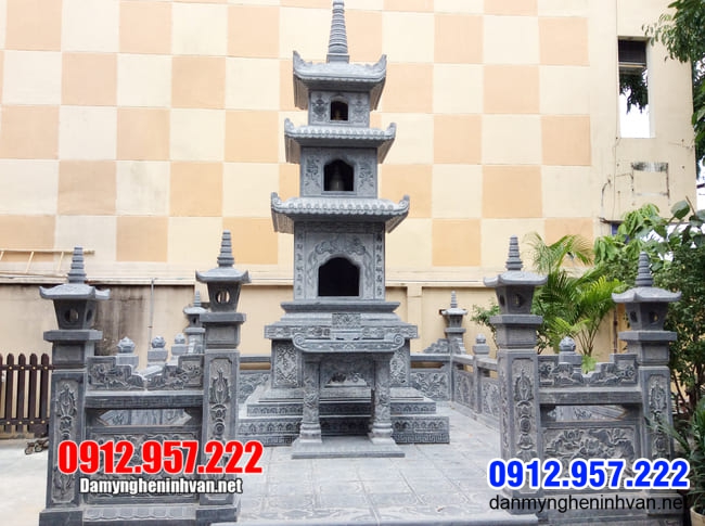 Tháp mộ đẹp tại Sóc Trăng Các mẫu tháp đá để tro cốt đẹp lắp đặt tại Bạc Liêu - Sóc Trăng - Cà Mau