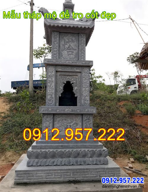 Tháp thờ cốt tại Sóc Trăng Các mẫu tháp đá để tro cốt đẹp lắp đặt tại Bạc Liêu - Sóc Trăng - Cà Mau
