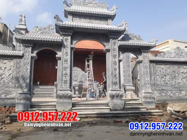 cổng tam quan bằng đá đẹp tại Lạng Sơn