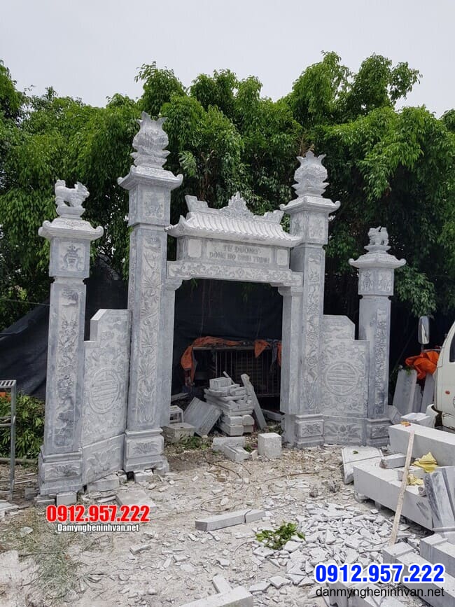 mẫu cổng đá đẹp tại Thái Bình