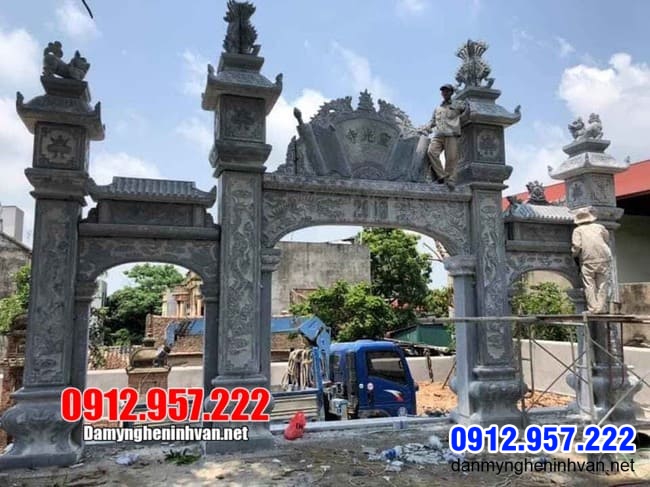 mẫu cổng tam quan bằng đá tại Lạng Sơn