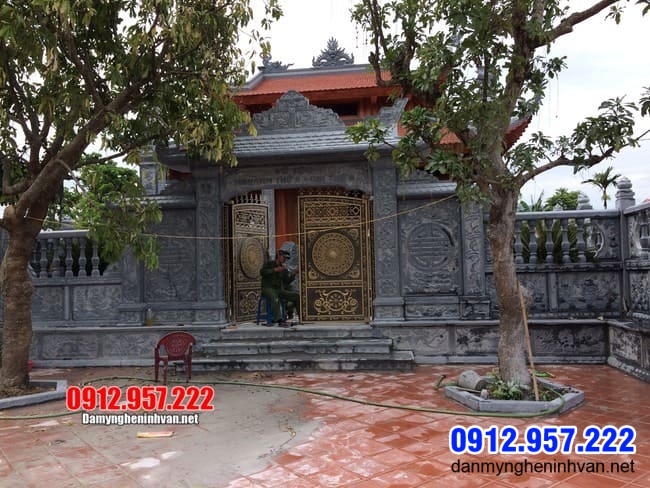 Mẫu cổng chùa đá tại An Giang
