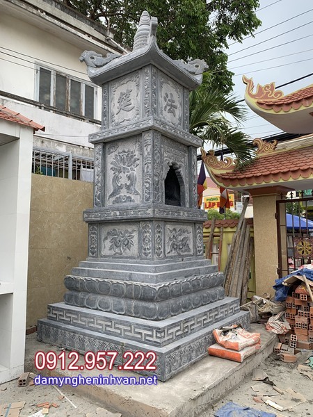 lắp đặt mộ tháp đá đẹp nhất tại Hậu Giang