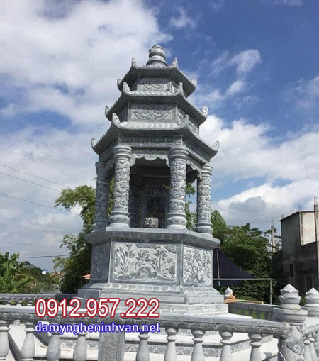 mộ tháp đá đẹp nhất tại Hậu Giang