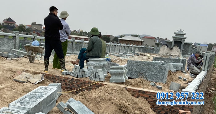 Thi công lăng mộ gia đình tại Bắc Giang